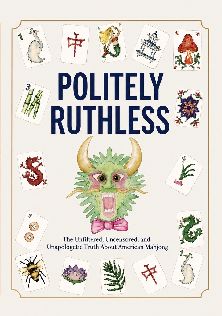 Politely Ruthless hardcover book published by Ellora Mahjong, written by Kristen Silvay and Amy Zimmer
